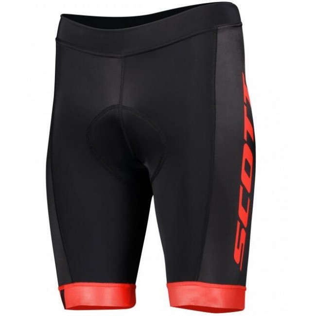 Wielerkleding Profteams 2020 SCOTT RC TEAM++ Fietsbroek Kortezwart/Rood