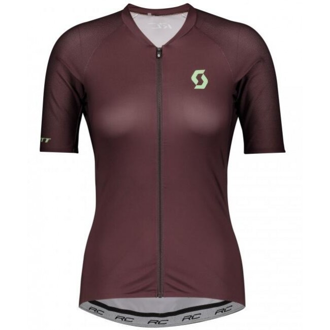 Wielerkleding Profteams 2020 Dames SCOTT RC Premium Wielershirt Met Korte Mouwen Marrone