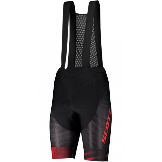 Wielerkleding Profteams 2020 SCOTT RC Pro+++ Koersbroek Korte Zwart/Rood