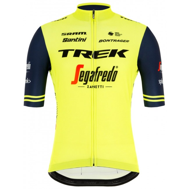 Wielerkleding Profteams 2020 TREK-SEGAFREDO Training Edition Wielershirt Met Korte Mouwen Langer Reißverschluss