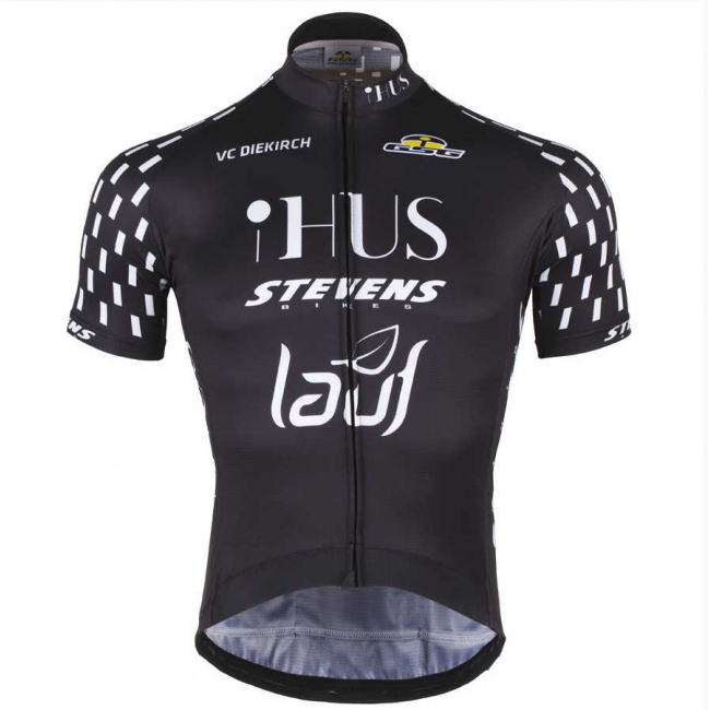 2016 GSG Wielershirt Met Korte Mouwen Zwart Wit