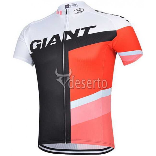 2015 Giant Wielershirt Met Korte Mouwen Zwart Rood