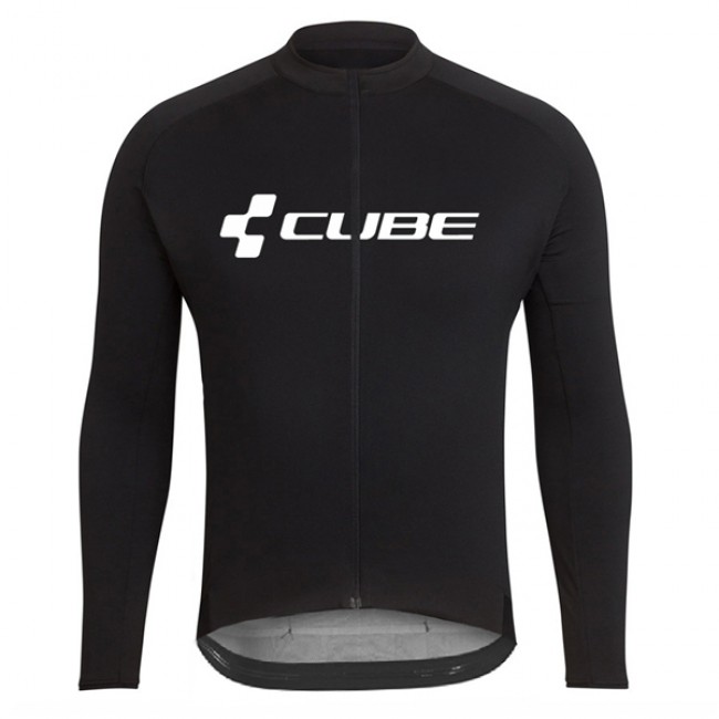 2018 Cube Zwart Wielershirt Lange Mouw