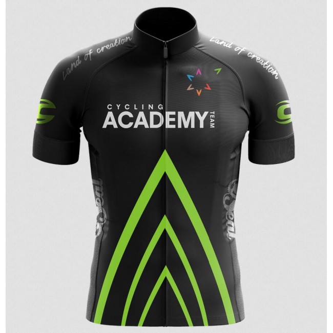 ISRAEL CYCLING ACADEMY Zwart Wielershirt Korte Mouw