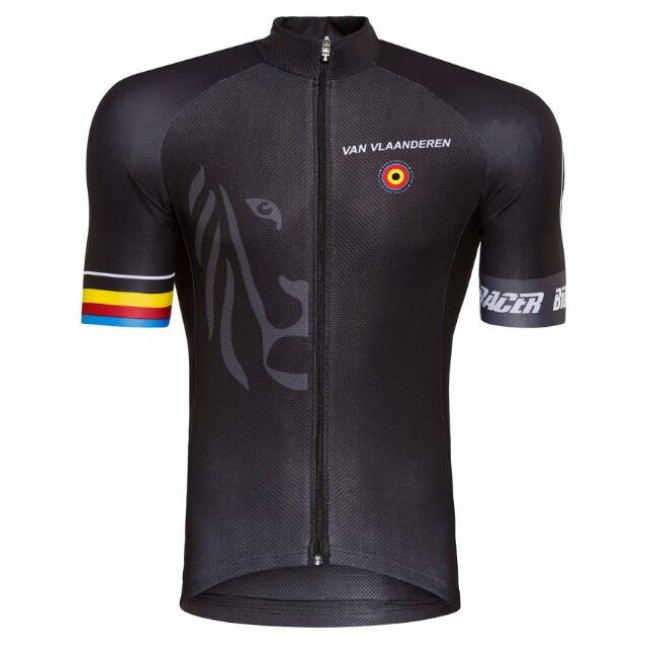 Bioracer Van Vlaanderen Zwart 2018 Wielershirt Korte Mouw
