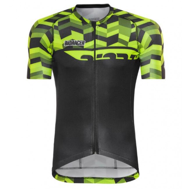 Bioracer Spitfire Fishbone Groen 2018 Wielershirt Korte Mouw