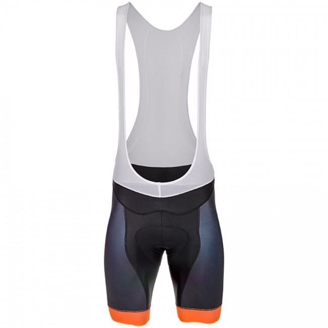 Cipollini Easy Zwart Oranje Korte Fietsbroeken Bib