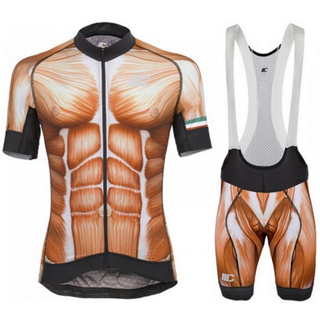 Cipollini Human Muscle Fietskleding Set Wielershirt Korte Mouw+Korte Fietsbroeken Bib