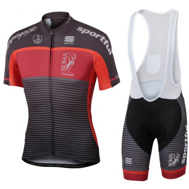 GF Roma 2017 Fietskleding Set Wielershirt Korte Mouw+Korte Fietsbroeken Bib
