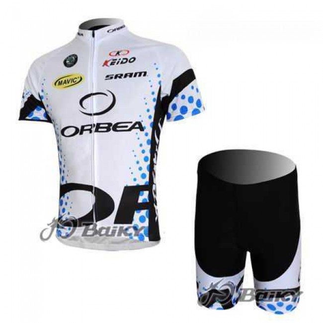 Orbea Pro Team Fietskleding Wielershirts Korte+Korte Fietsbroeken Wit