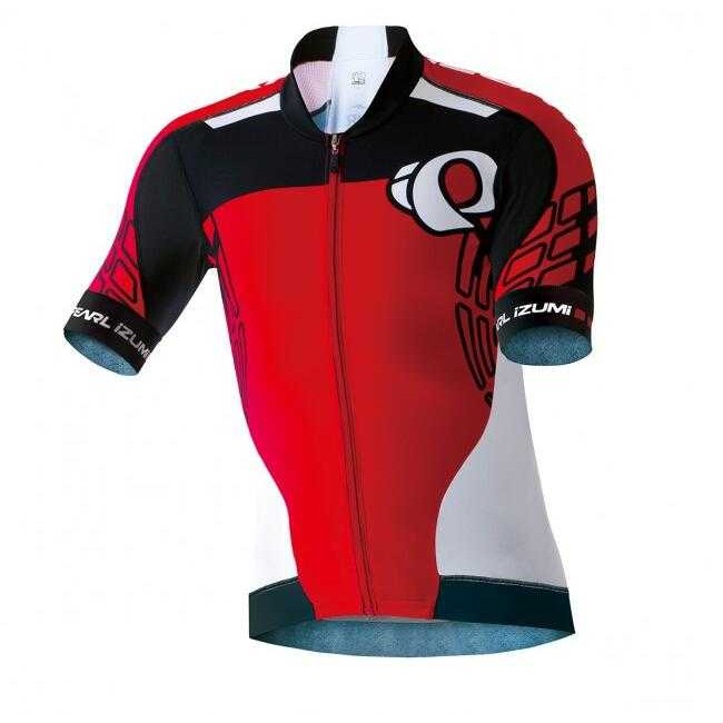2016 Pearl Izumi Korte Mouwen Rood Zwart Wit