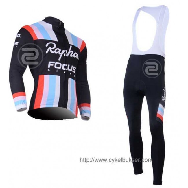 Teams Rapha Focus Fietskleding Wielershirt Lange Mouw+Lange Fietsbroeken Bib