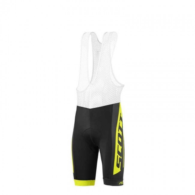 2016-2017 Scott RC Wielershirt Korte Fietsbroeken Bib Geel