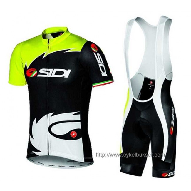 Goedkoop Sidi 2014 Fietskleding Set Fietsshirt Met Korte Mouwen+Korte Koersbroek