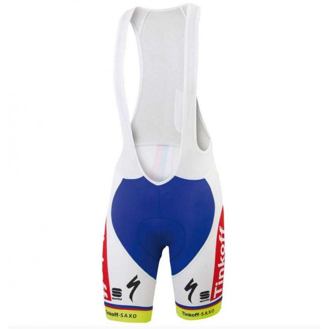 2015 Tinkoff Korte Koersbroek Rood Blauw