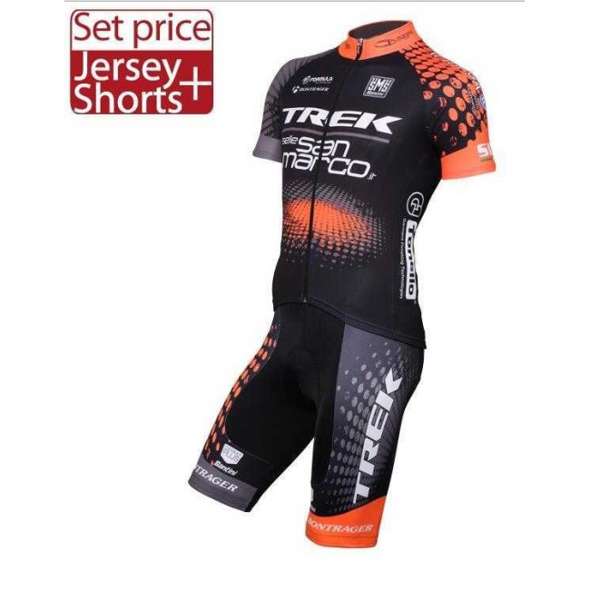 2016 Trek Selle San Marco Fietskleding Set Fietsshirt Met Korte Mouwen+Korte Koersbroek